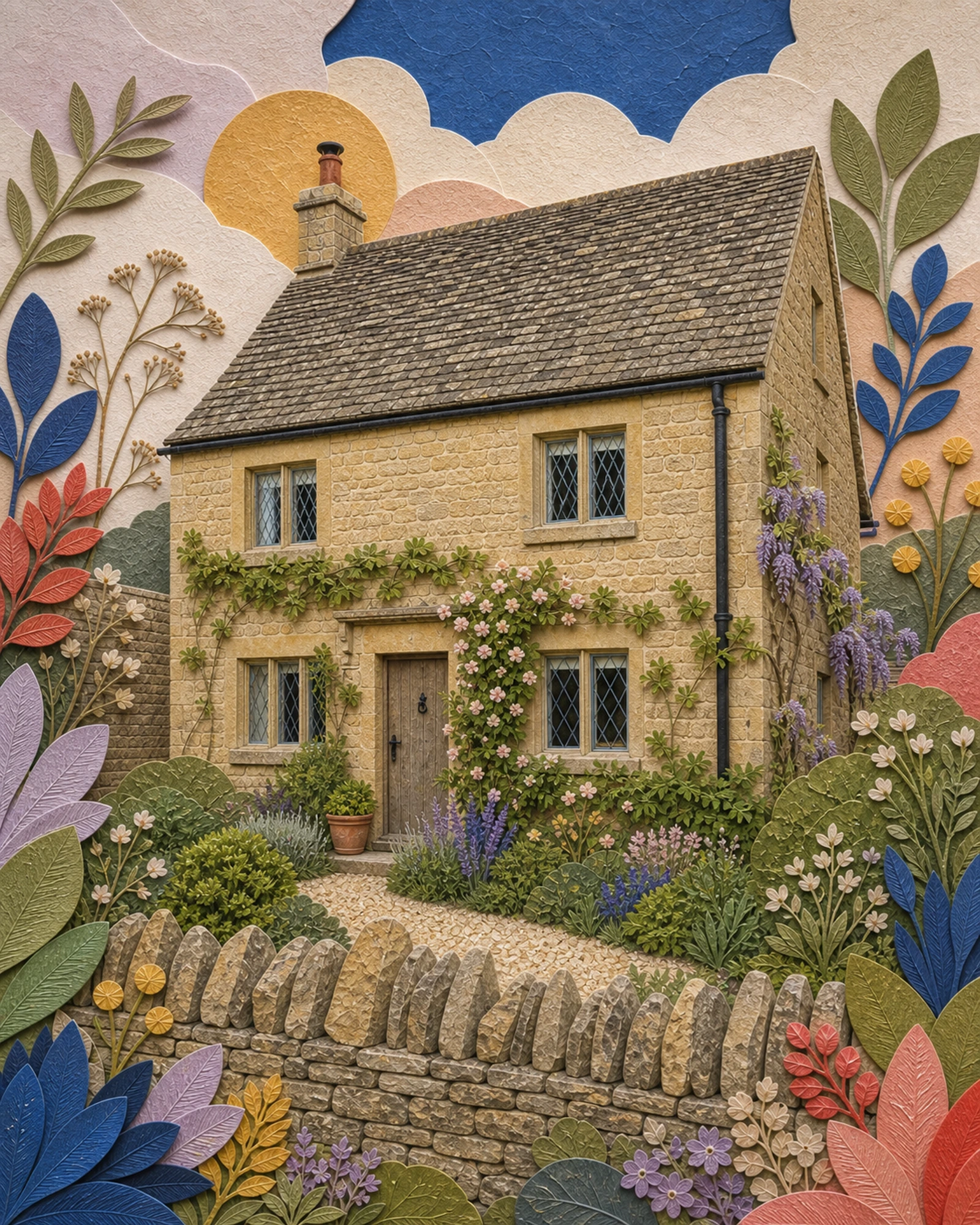 A Held portrait of a house, shown as Classic black