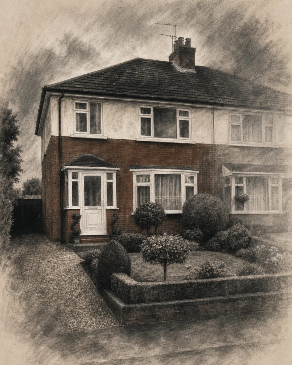 Graphite Study on a stair landing